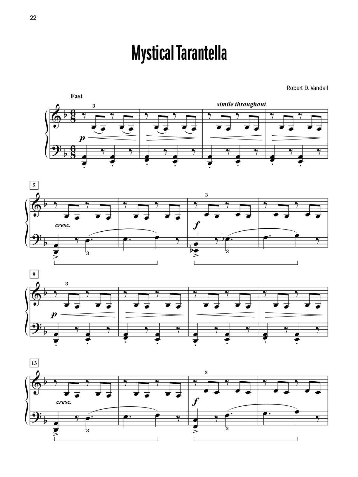 Vandall - Celebrated Virtuosic Piano Solos - Book 3