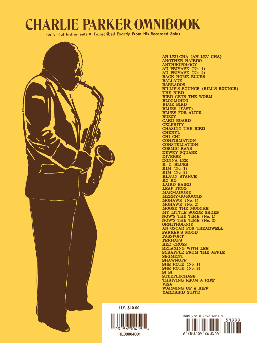 Charlie Parker Omnibook - E Flat Instruments Jazz