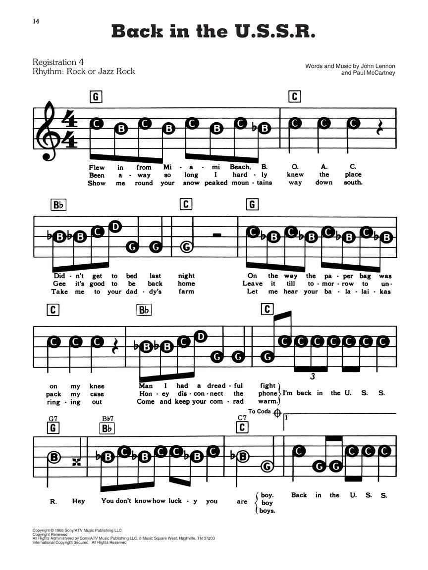披头士精选 - Ez Play Piano 第112卷歌集(第2版)