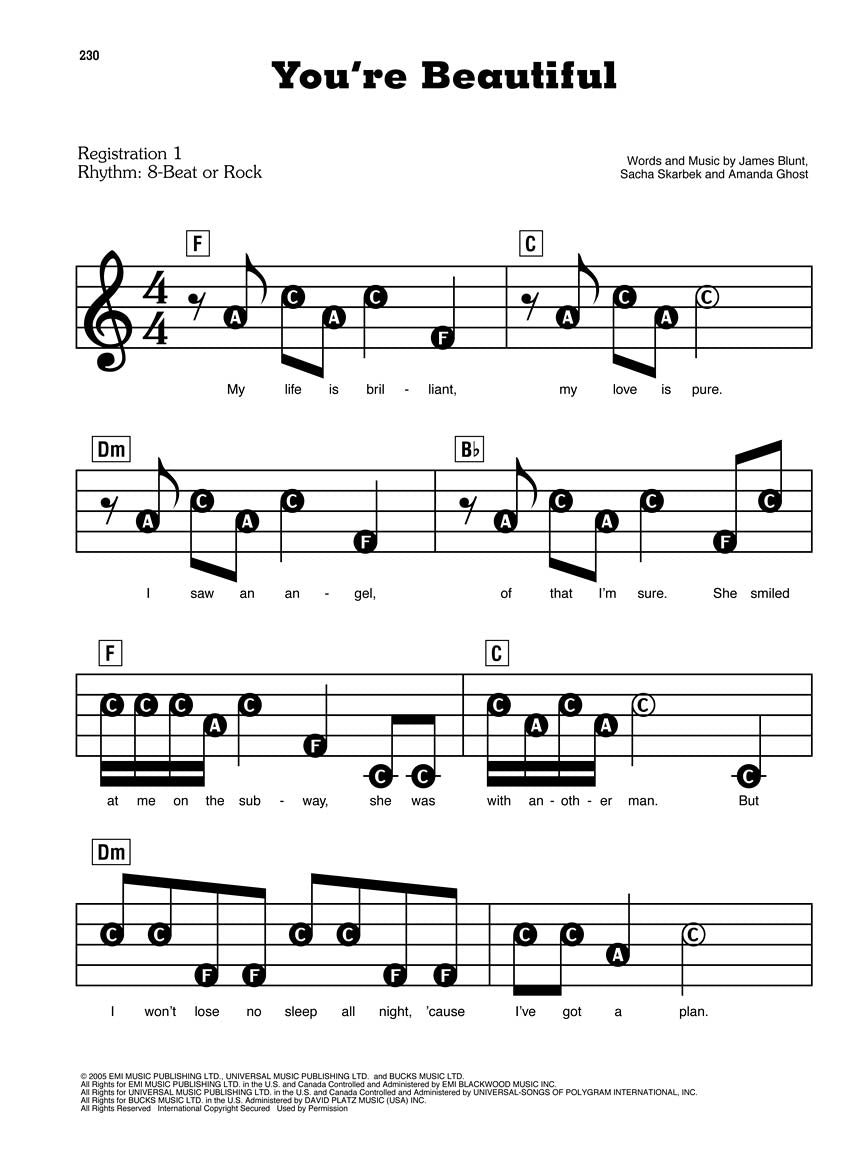 Best Easy Listening - Ez Play Piano Volume 203 Songbook (3rd Edition)