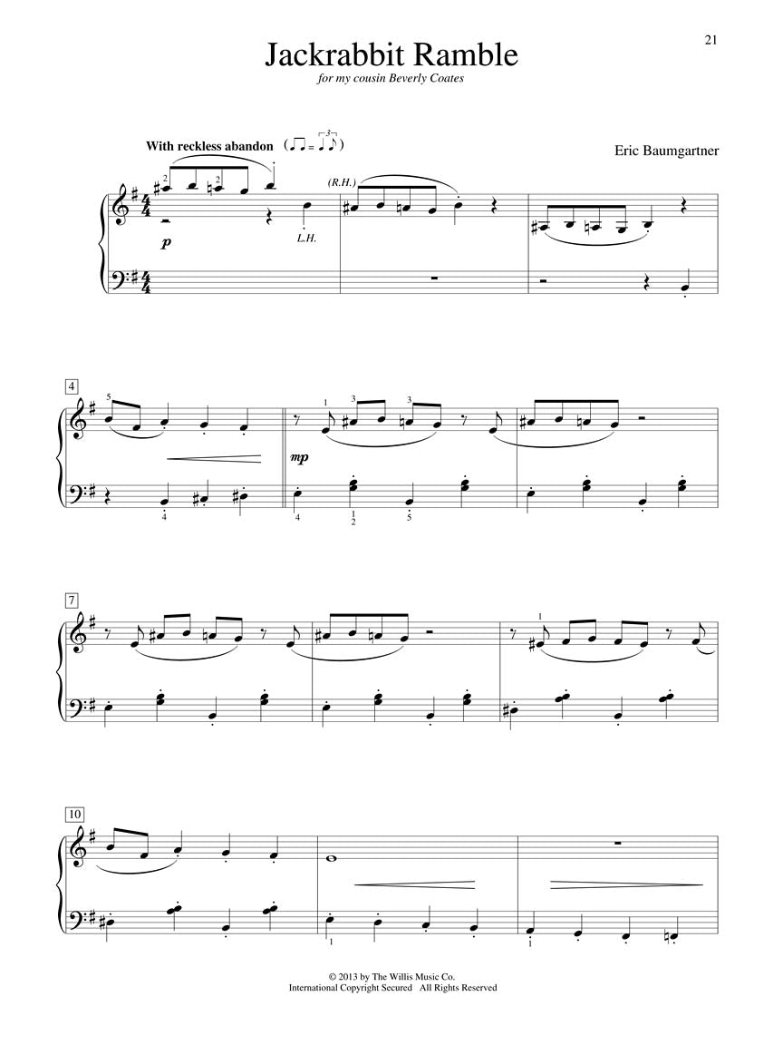 作曲家精选系列:埃里克·鲍姆加特纳钢琴曲集
