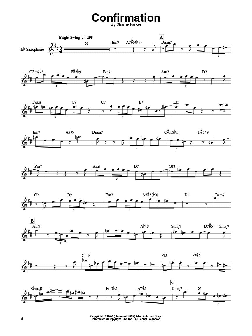 Charlie Parker Saxophone Play Along Volume 5 Book/Ola