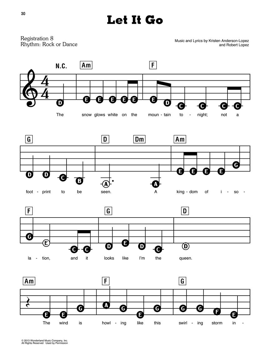 Ez Play Piano 第 212 册 -《冰雪奇缘》乐谱集