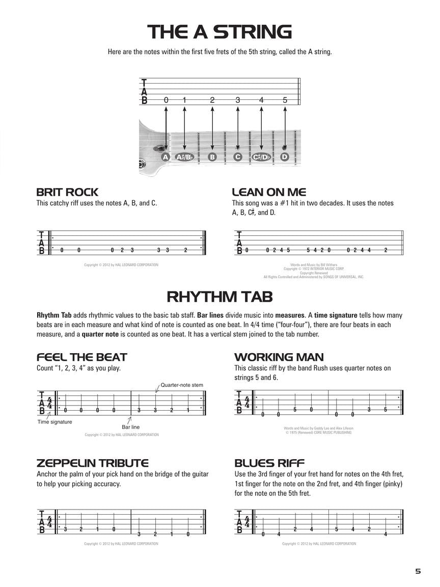 Hal Leonard Guitar Tab Method Book & Folk