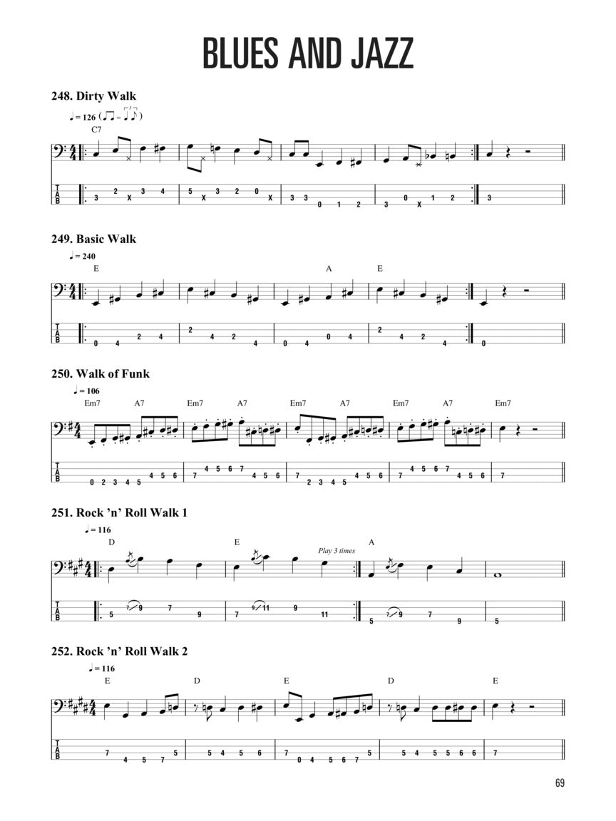 Hal Leonard Bass Method - 500 Bass Lines In All Styles Book/Ola
