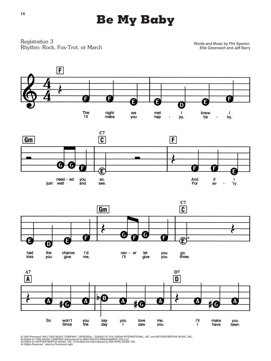100 Hit Songs Of 1960's - New Decade Series Ez Play Piano Book