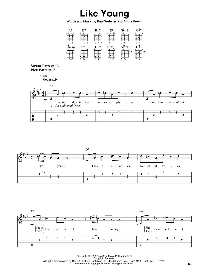 Jazz Classics For Easy Guitar Tab Book