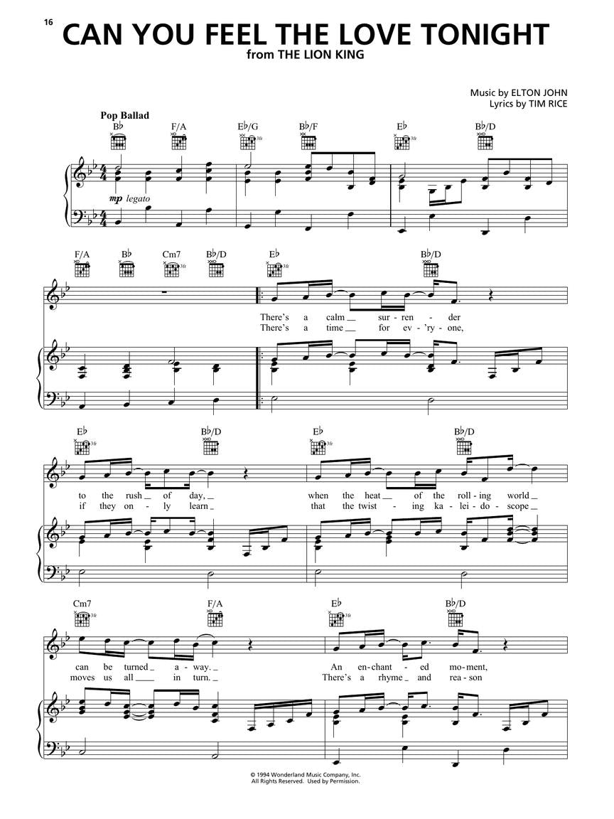 Contemporary Disney - 50 Favorite Songs Piano Vocal Guitar Book (3rd Edition)