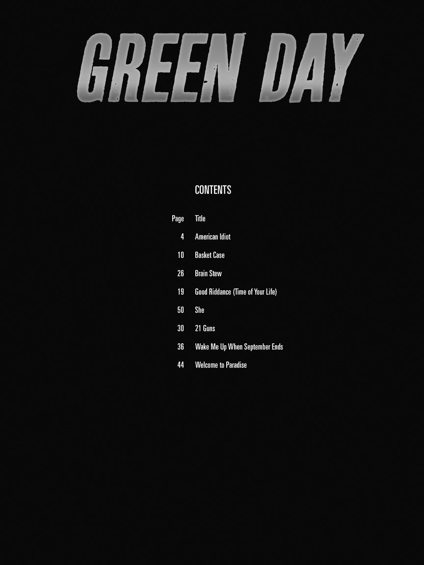 Green Day Guitar Play Along Volume 165 Book/Ola