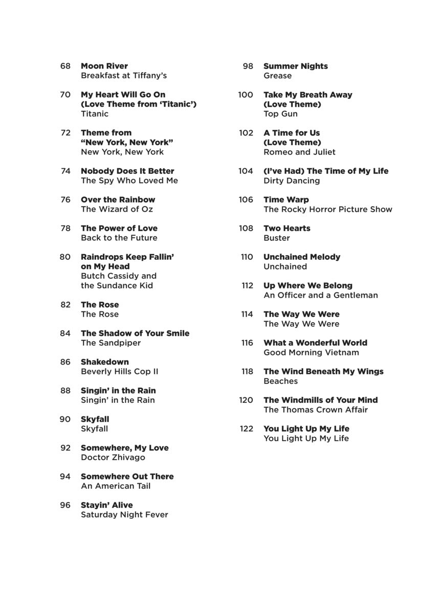 Movie Songs - Super Easy Piano Songbook