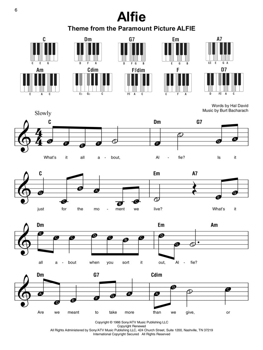 Movie Songs - Super Easy Piano Songbook