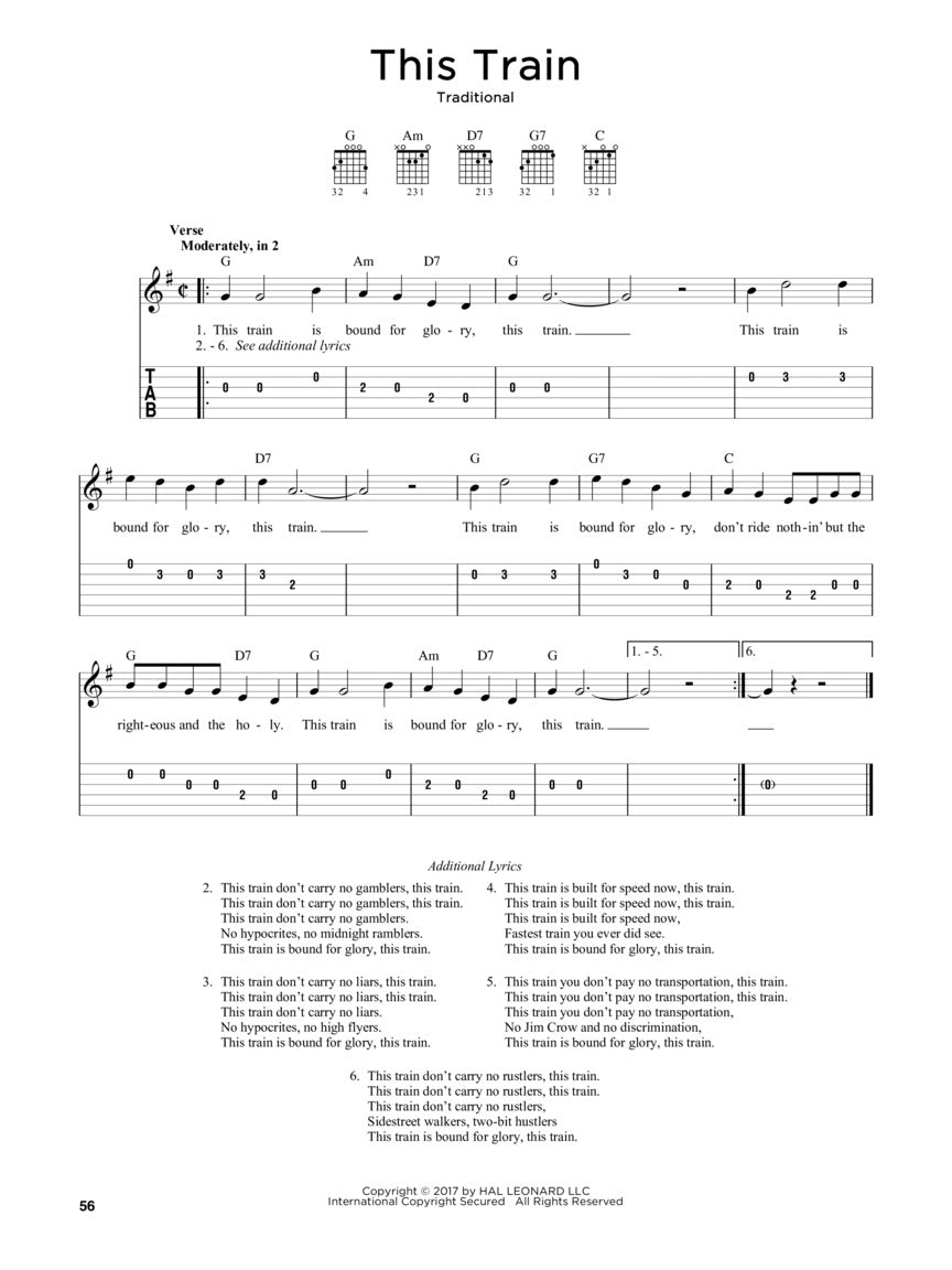 吉他必弹民谣 50 首曲集