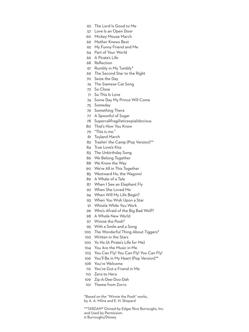 101 Disney Songs For Flute Book