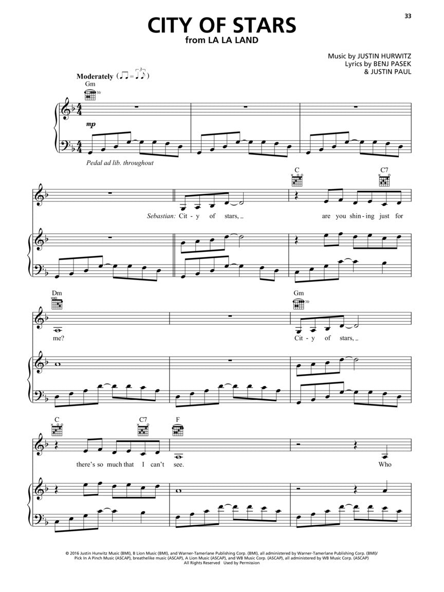 2017年度热门金曲钢琴、声乐及吉他乐谱集