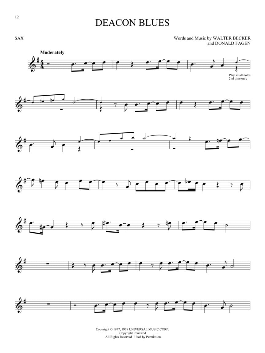 萨克斯风初学者必练的50首经典曲目(中音或次中音萨克斯风通用)