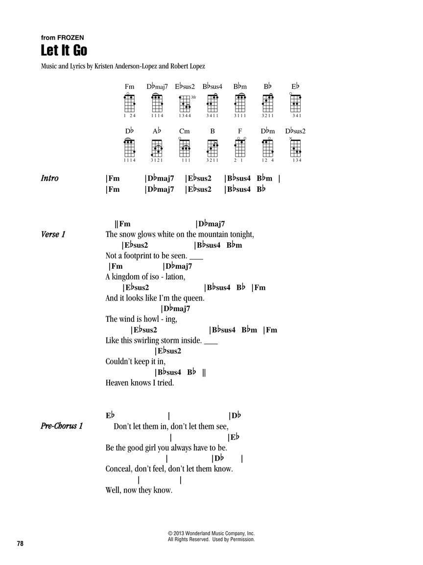 Disney - Strum & Sing Ukulele Book