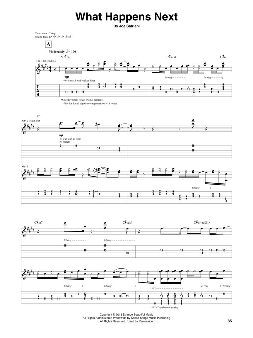 Joe Satriani - What Happens Next 吉他谱集