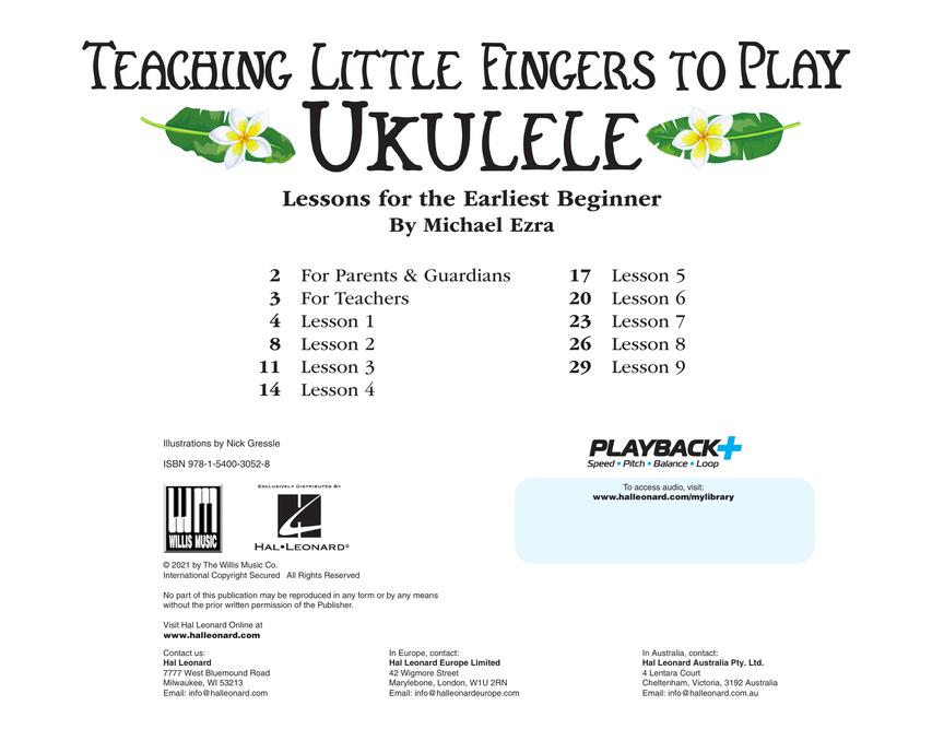 Teaching Little Fingers To Play - Ukulele Book/Ola