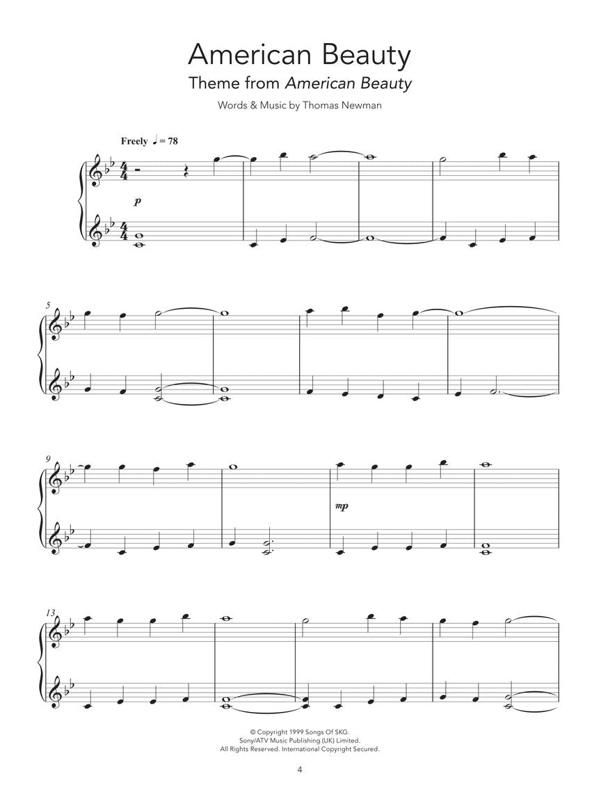 Peaceful Piano Solos For Easy Piano Songbook