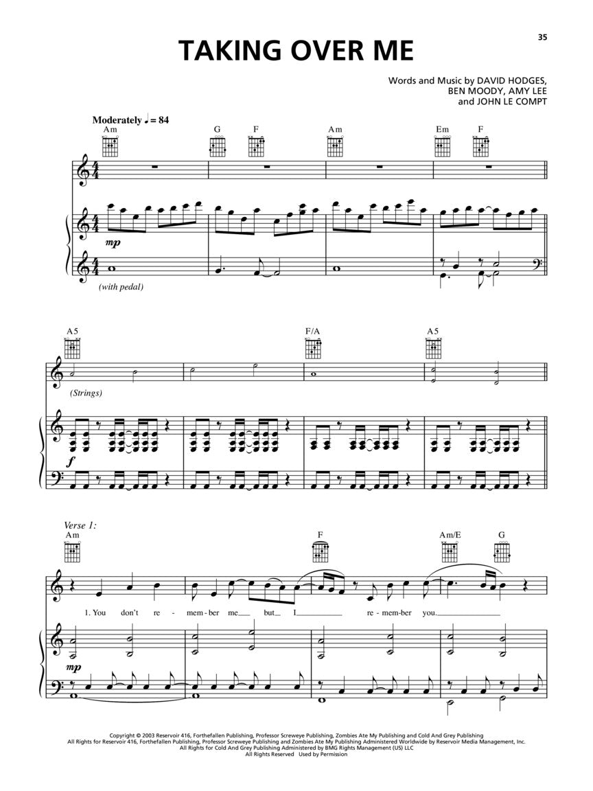 伊凡塞斯 - Fallen 钢琴/声乐/吉他谱