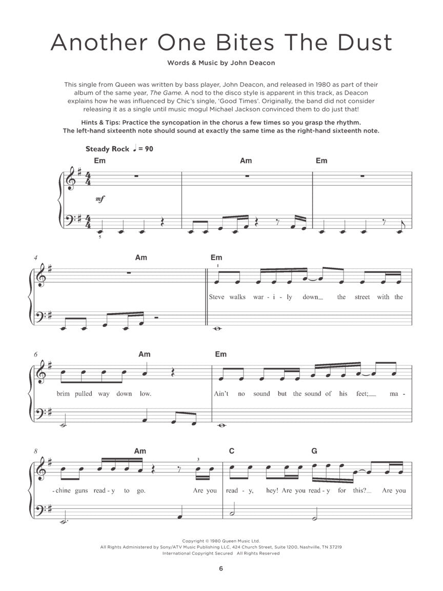Queen - Really Easy Piano Book
