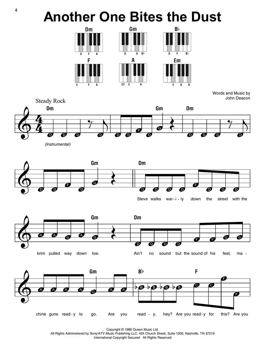 Queen Super Easy Piano Songbook Songbooks