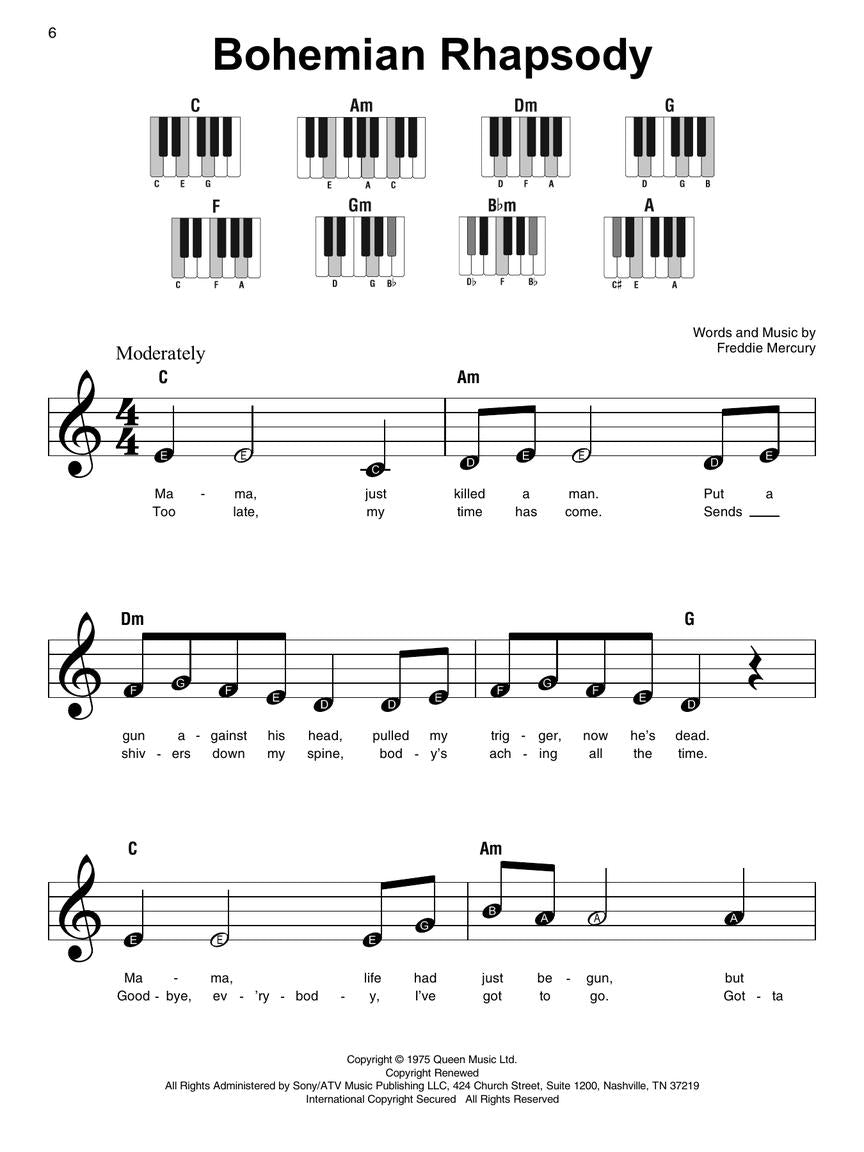 Queen Super Easy Piano Songbook Songbooks