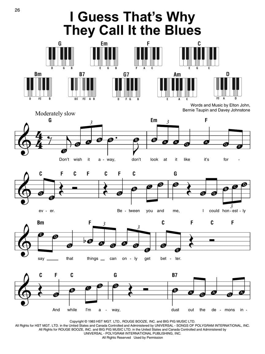 Elton John - Super Easy Piano Songbook