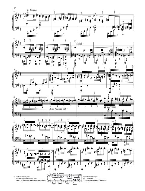 Johannes Brahms - Classical Piano Pieces Book ( Op 76, Op 79, Op 116, 117, 118 & 119)