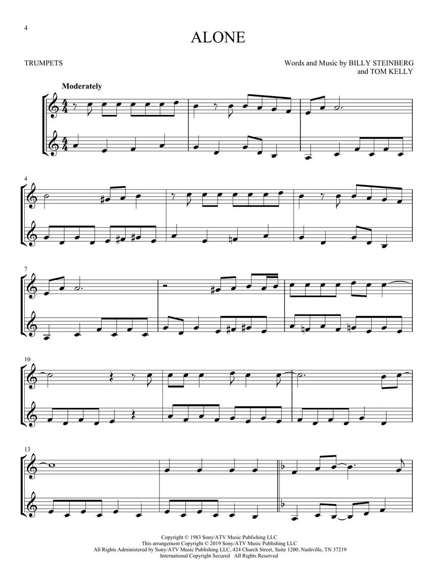流行经典二重奏:简易器乐合奏曲集(小号版)