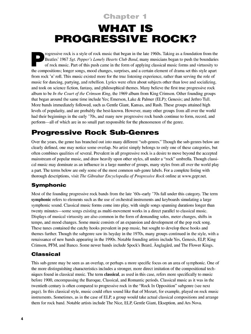 Keyboard Style Progressive Rock Keyboard Book/Cd