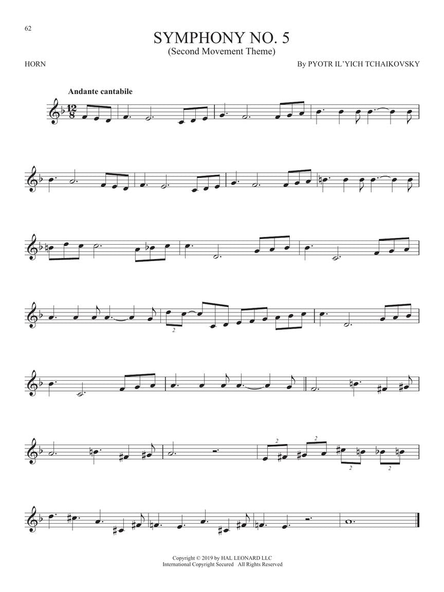 圆号书:你应该练习的前50首曲目