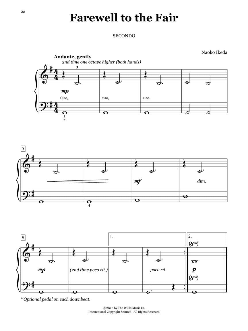 Day at the Fair - 7 Imaginative Piano Duets Book