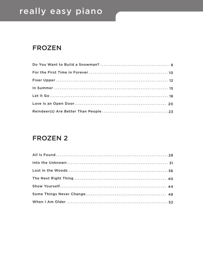 Really Easy Piano - The Frozen Collection Book & Keyboard