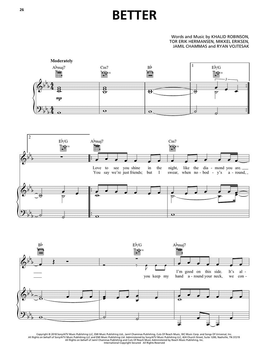 Popular Sheet Music - 30 Hits From 2017-2019 PVG Songbook