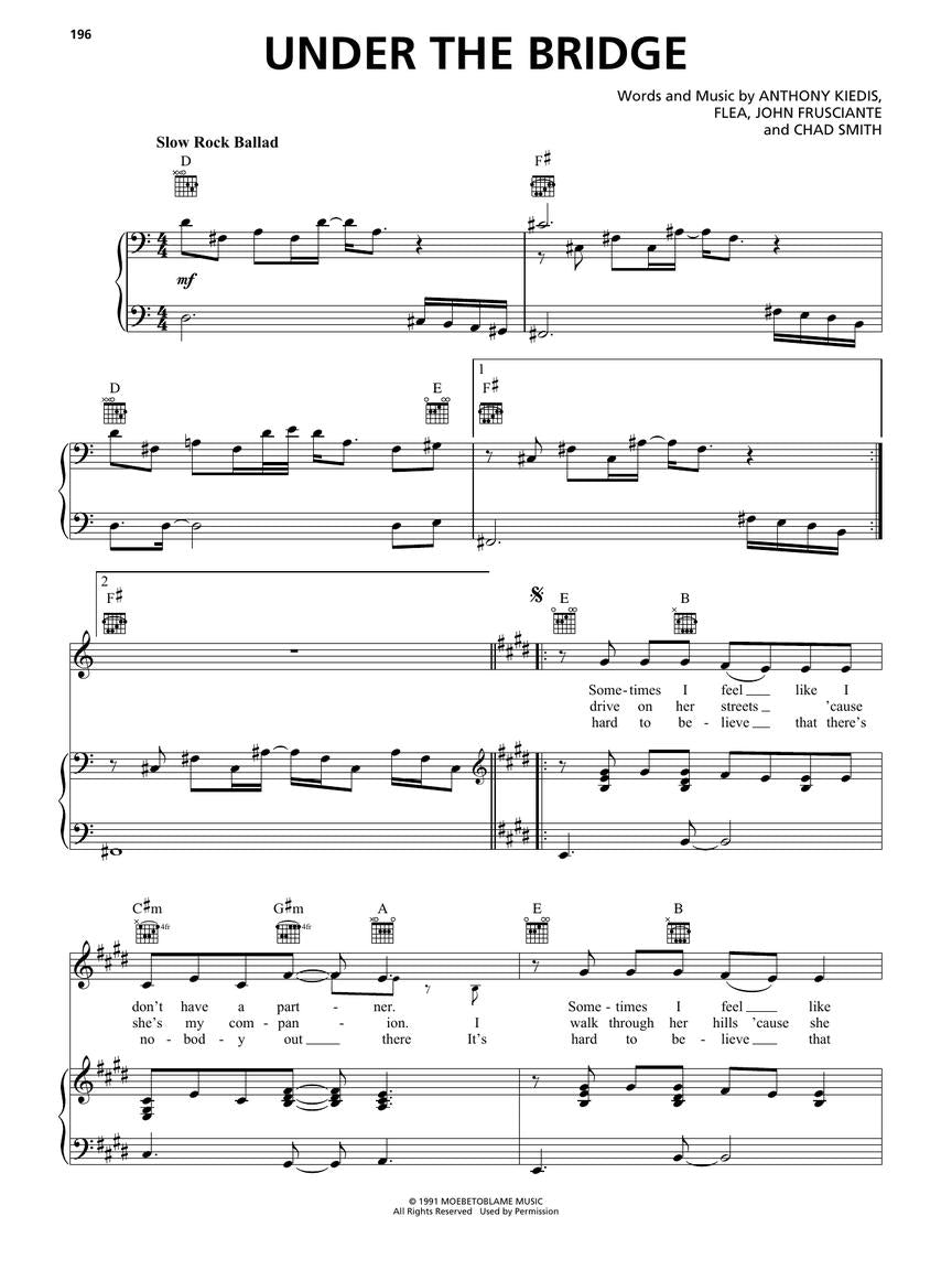 Alternative Rock Sheet Music Collection PVG Book (2nd Edition)
