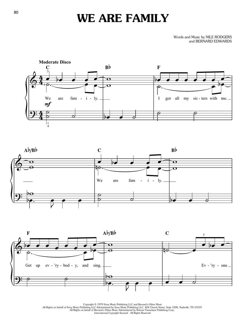 热门歌曲简单调版 - 钢琴简易曲集