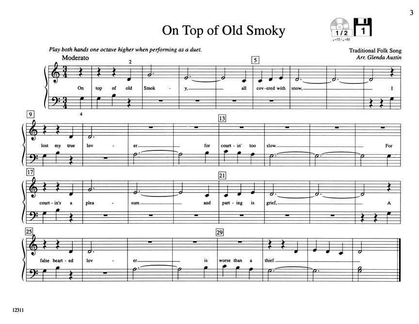 Teaching Little Fingers To Play - Familiar Tunes Book