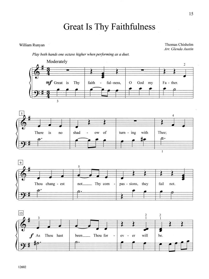 Teaching Little Fingers To Play - More Hymns Book
