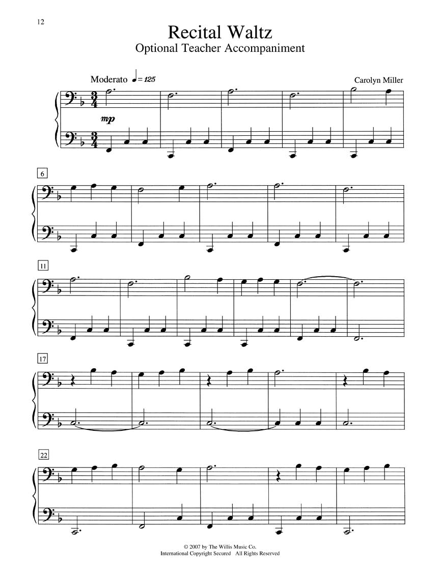 Teaching Little Fingers To Play - More Recital Pieces Book