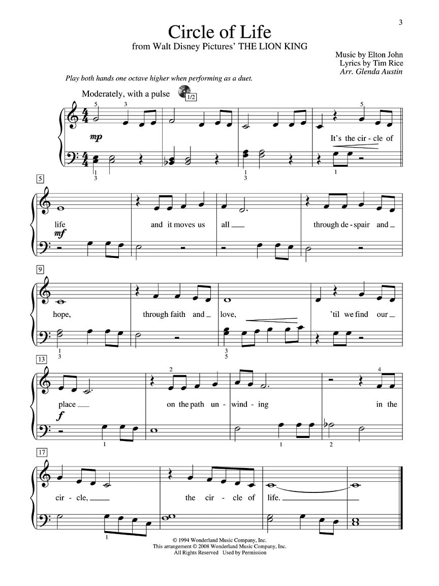 Teaching Little Fingers To Play - More Disney Tunes Book