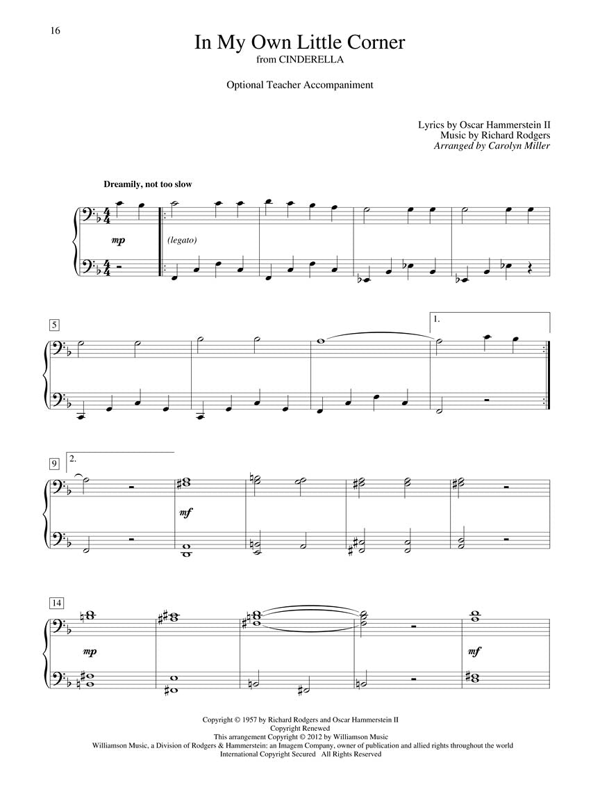 Teaching Little Fingers To Play - More Broadway Songs Book/Cd