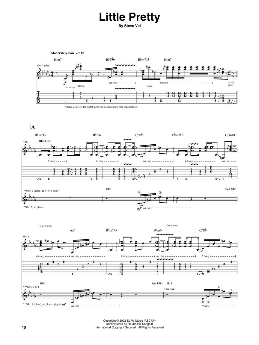 史蒂夫·范 (Steve Vai) - Inviolate 吉他谱书
