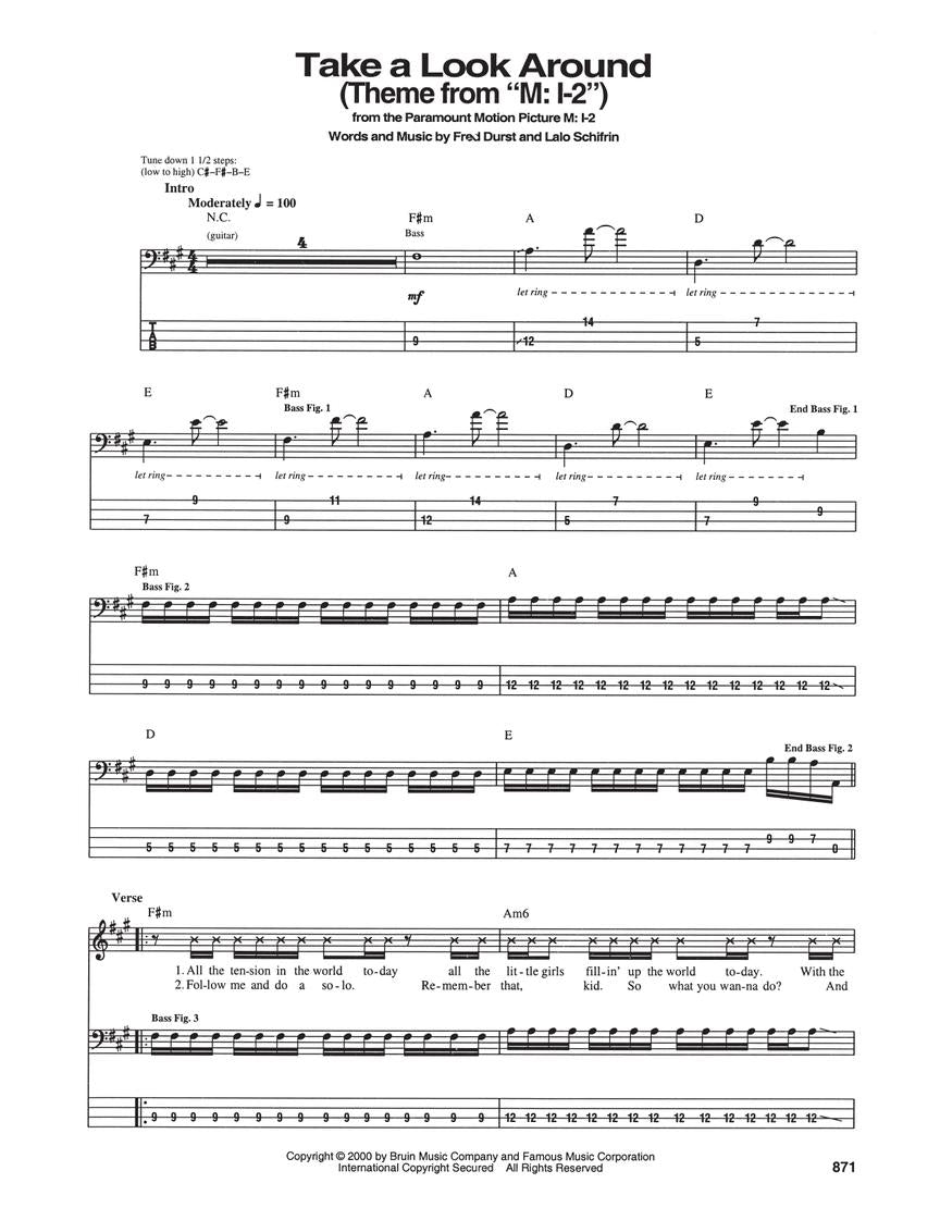 Bass Tab White Pages Songbook (200 Songs)