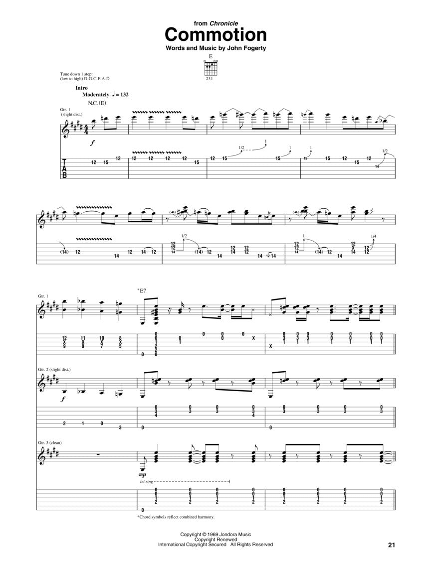 Creedence Clearwater Revival 精选集 - 吉他六线谱书