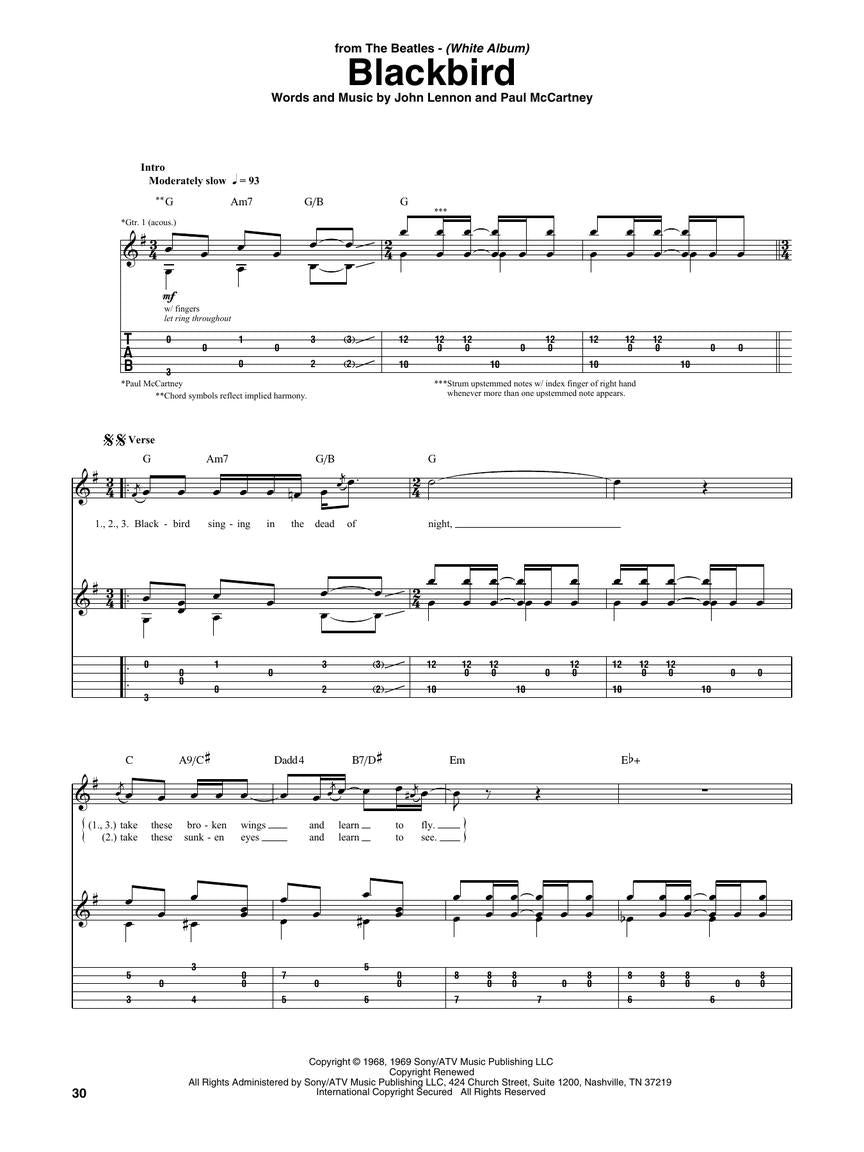指弹吉他圣经曲谱集