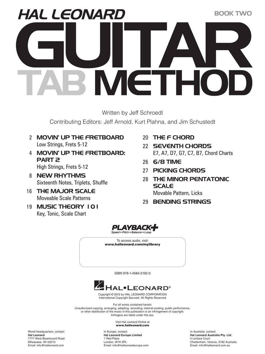 Hal Leonard Guitar Tab Method - Book 2 (Book/Ola)