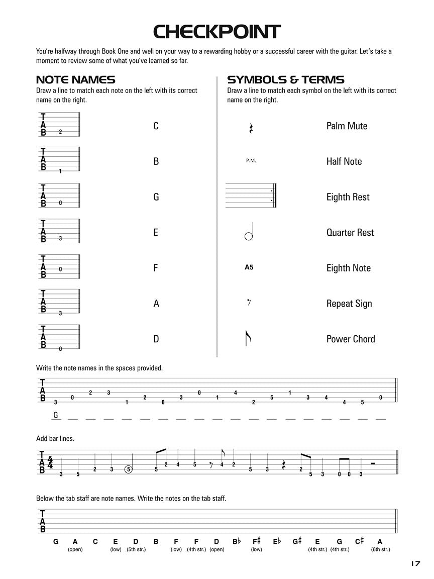 Hal Leonard Guitar Tab Method - Book 1 & 2 Combo Edition (Books/Ola)