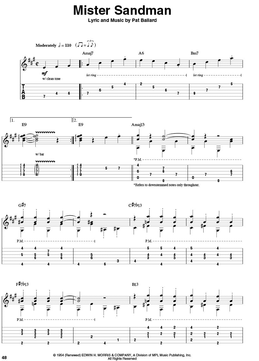 Hal Leonard 吉他六线谱教程 - 指弹曲集(书/在线音频)