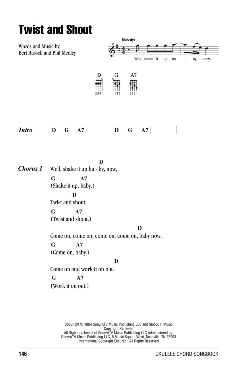 Ukulele Chord Songbook - Three Chord Songs (60 Songs)